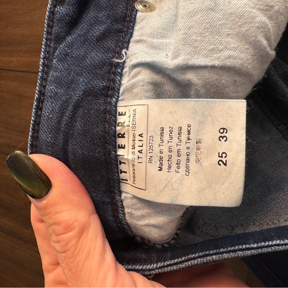 Fiorucci x Naomi Campbell Jeans Sz 25 High-Rise Stretch Denim Made in Italy NWT - Picture 12 of 13